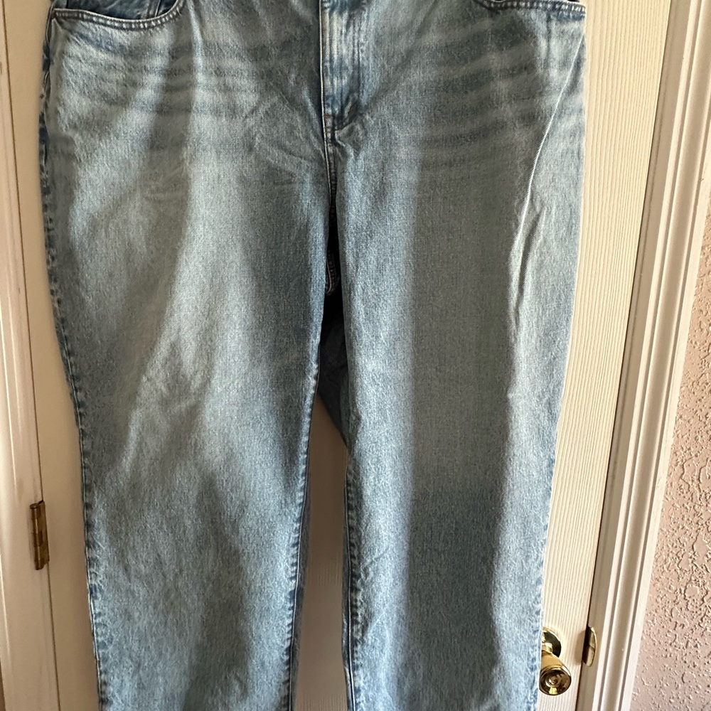Madewell Blue Straight Leg Denim Jeans